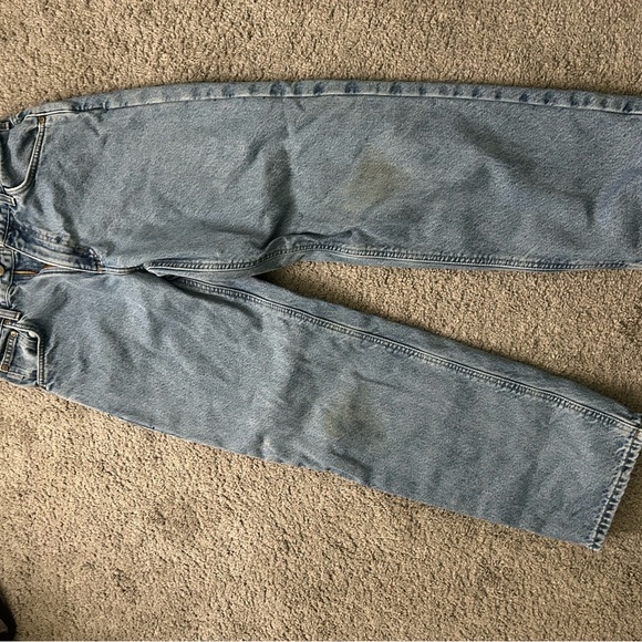 Carhartt Light Blue Denim flannel lined pants - Picture 5 of 5